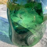 Large blown glass bottle - Vintage 70's - Empoli Glassworks - Italy