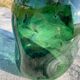 Grande bouteille en verre soufflé - Vintage 70’s - Verrerie Empoli - Italie
