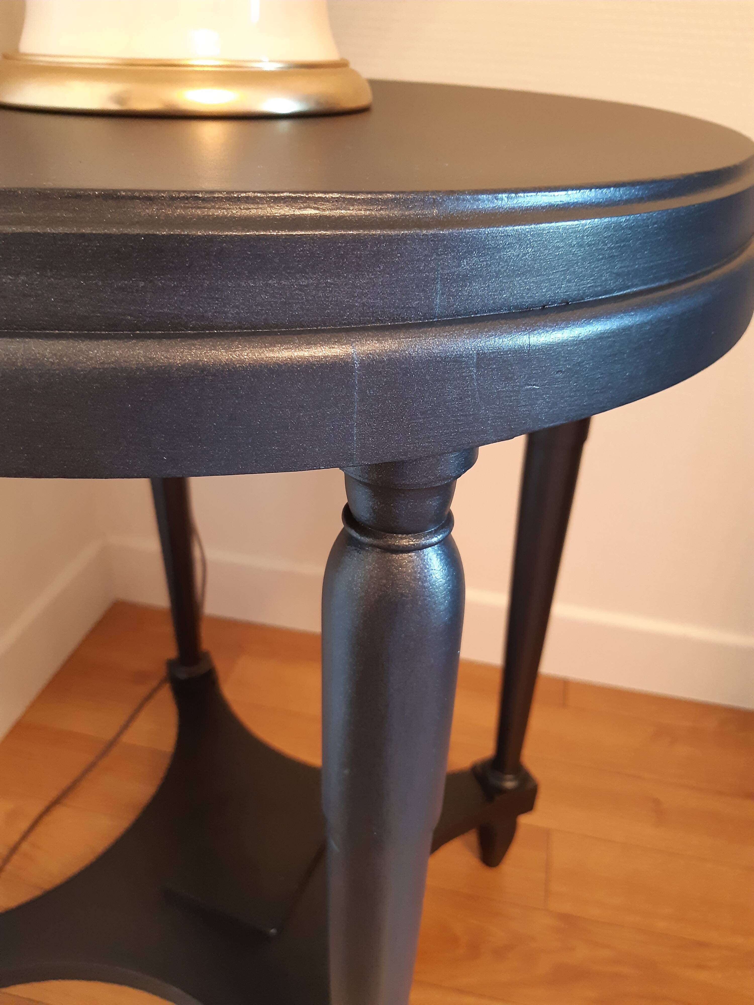 "Black steel" tea table, art deco 1920