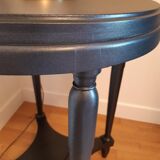 "Black steel" tea table, art deco 1920