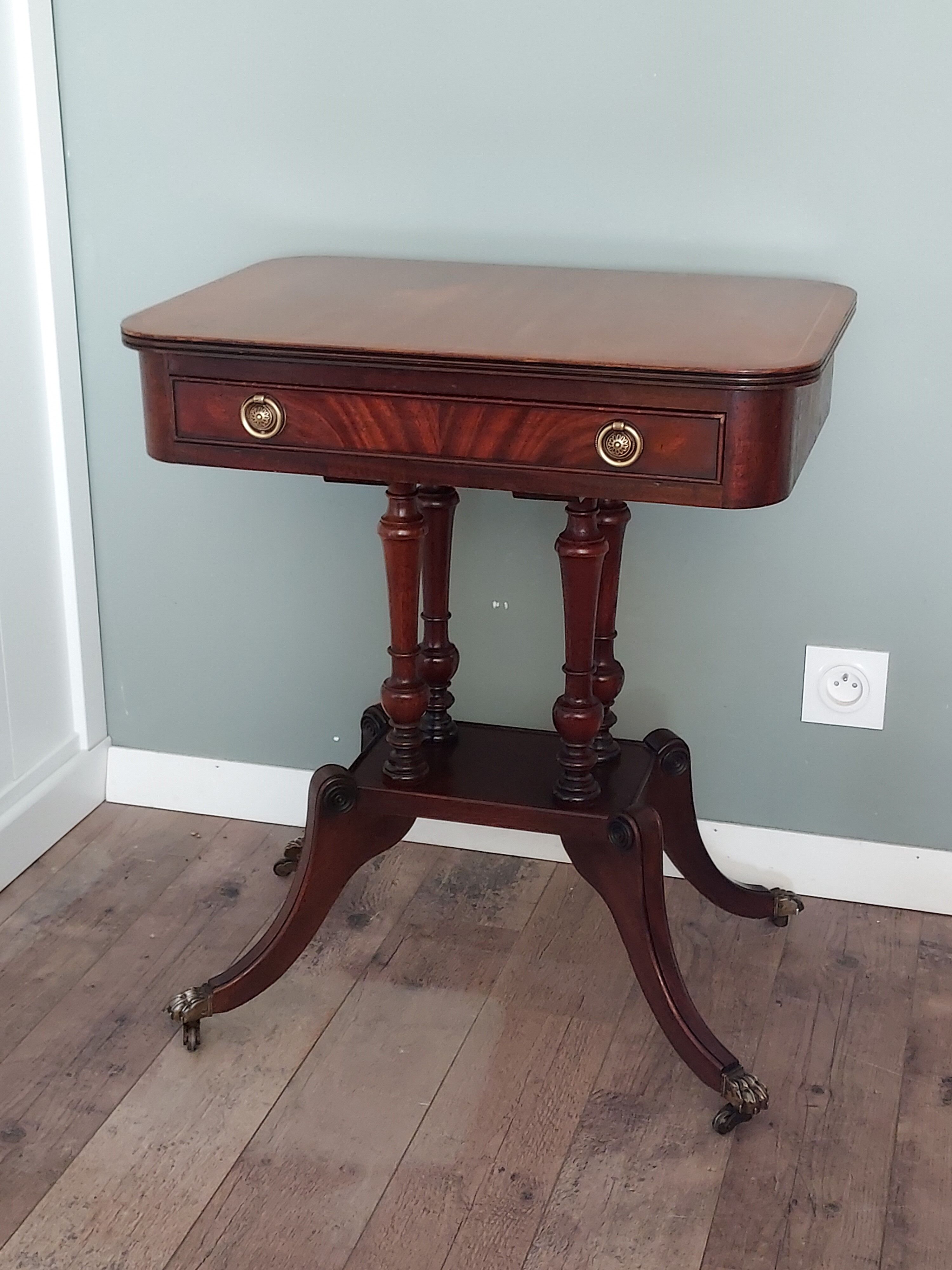 English pedestal table