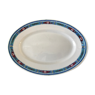 Plat oval Digoin Sarreguemines années 40-50