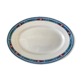 Oval dish Digoin Sarreguemines years 40-50