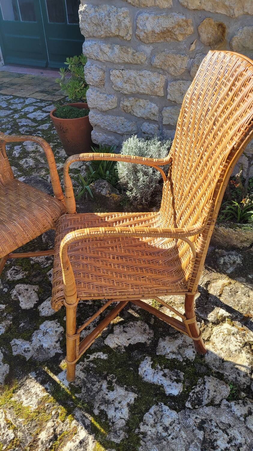 Fauteuils en rotin