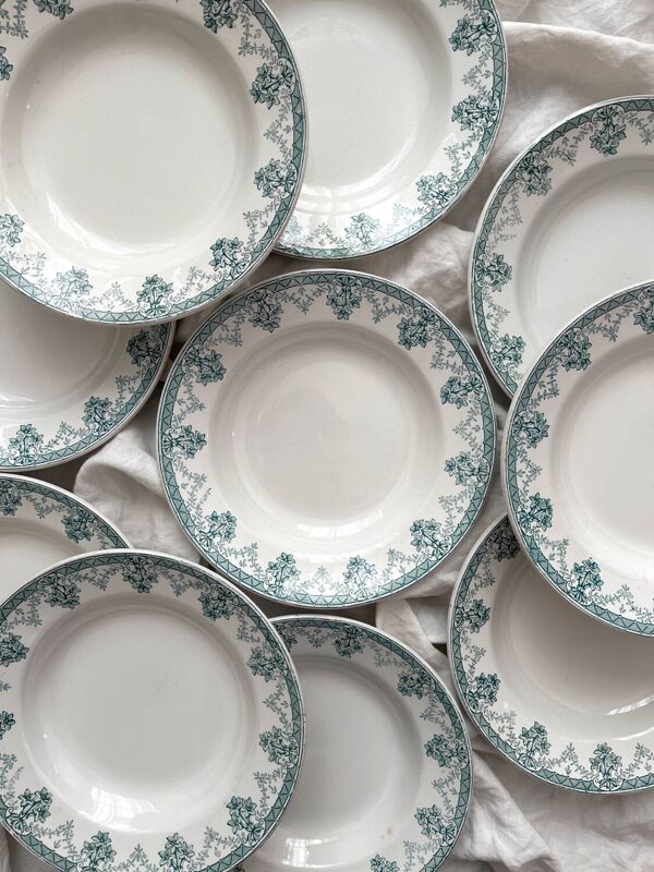 10 assiettes creuses en terre de fer « Cahors » Saint Amand