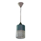 Vintage pendant light, glass and metal pendant light, ceiling lamp, interior decoration
