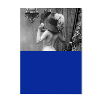 Photographie vintage femme nu cabaret A3 - 1920