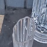 Set of 3 Daum crystal vases model Cythère from the 80s
