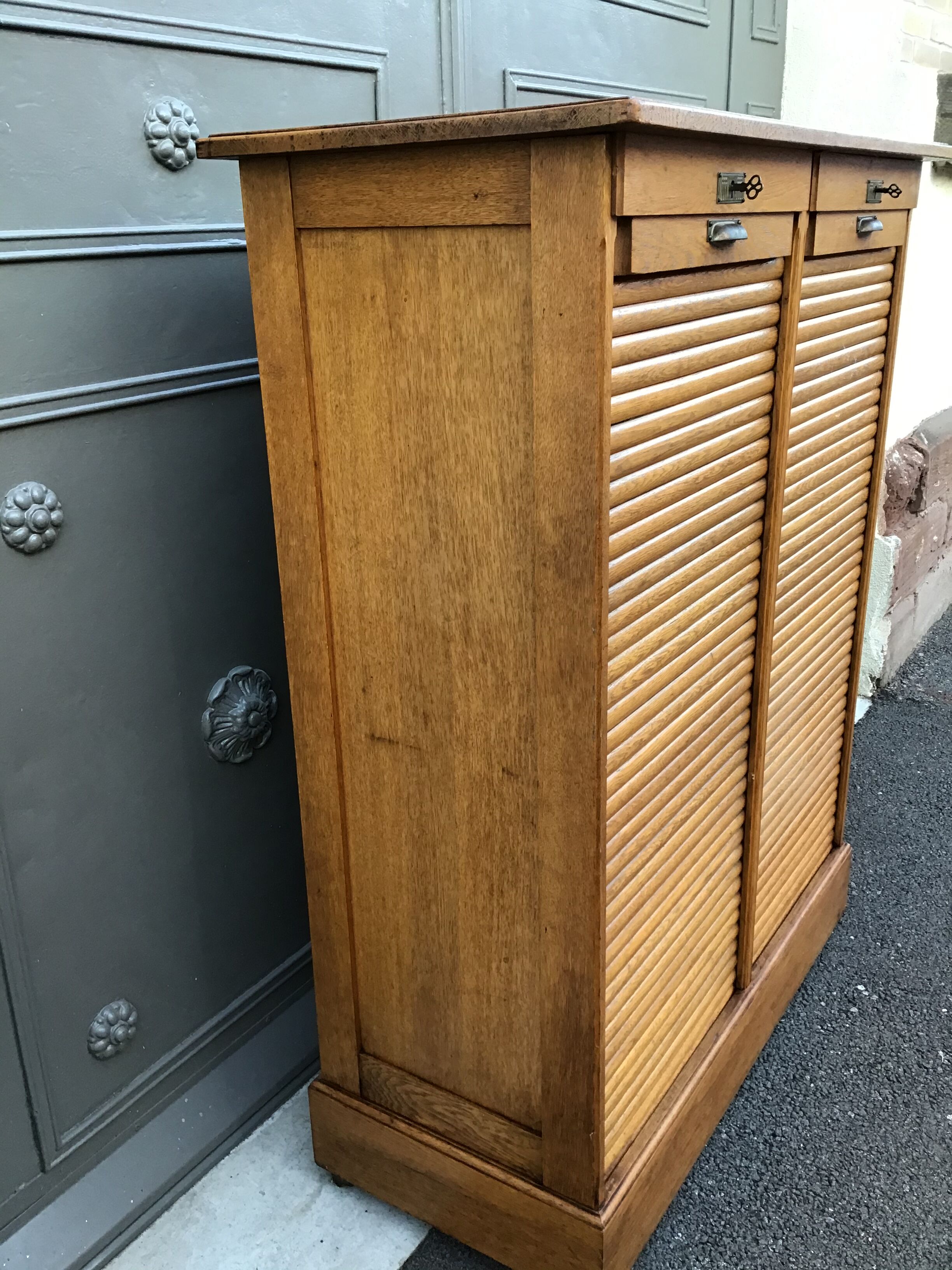 Furniture notary sliding curtain binder 1950s