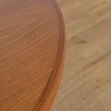 Mid-Century Round Teak Extendable Dining Table from Vejle Mobelfabrik