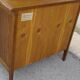 Small oak sideboard, 1 drop-down door and 1 drawer.