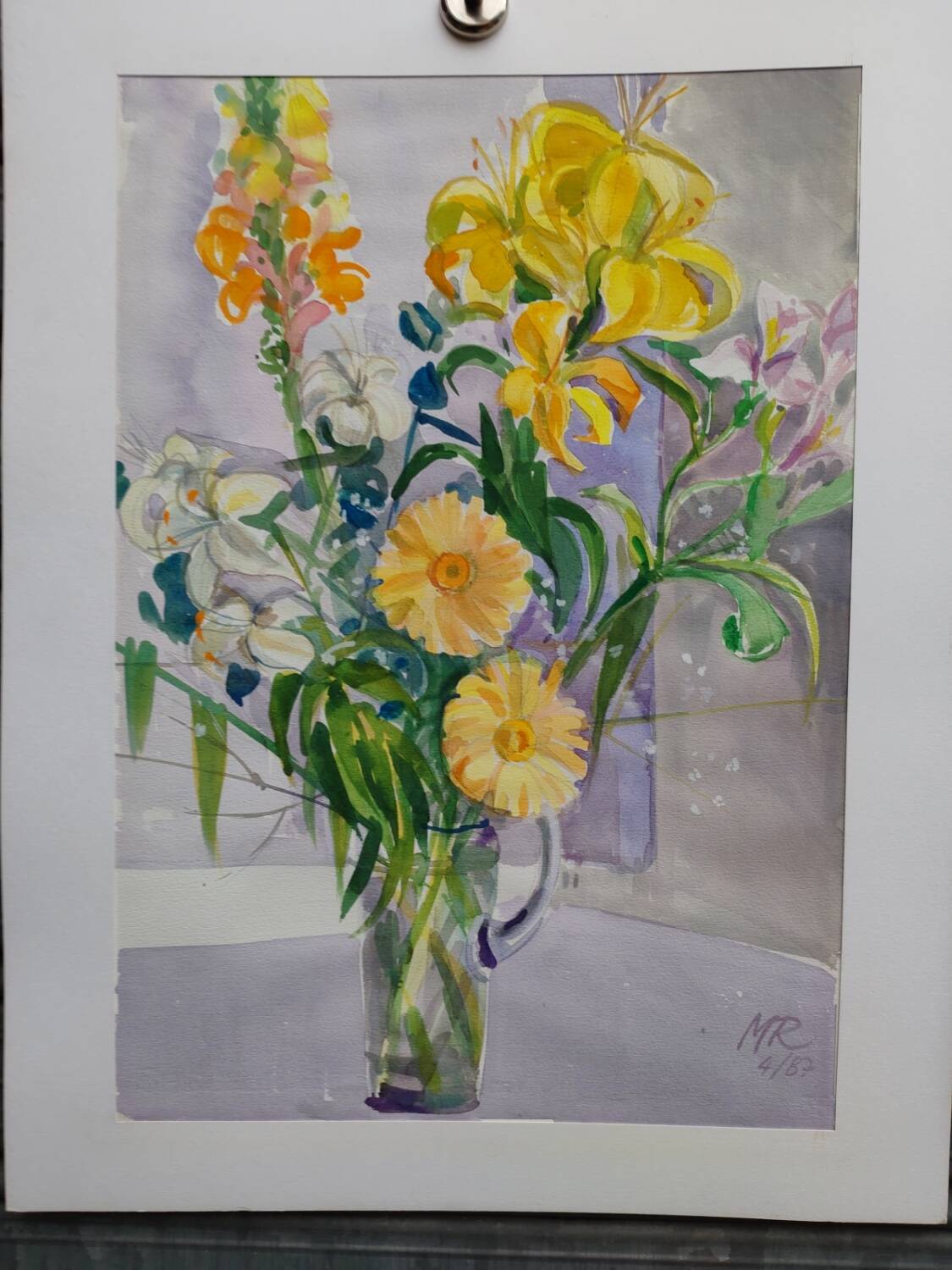 Watercolour by Michel Roubille, 1987.