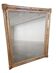 Antique gilded mirror from the 19th century, mercury mirror.