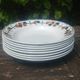 Set of eight ironstone soup plates from the Saint Amand earthenware factory