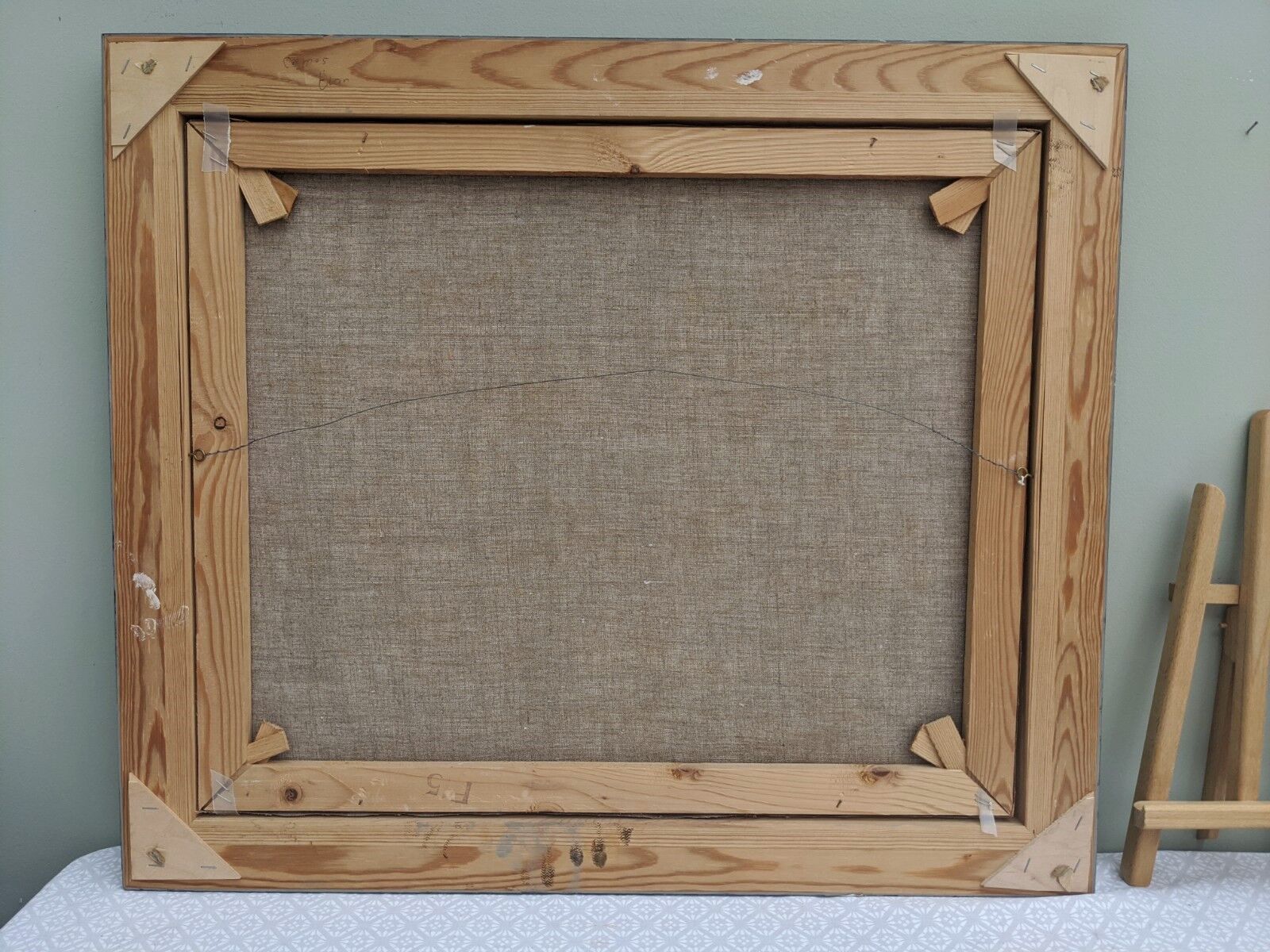 'Grasslands' - Vintage Mid Century Swedish Framed Oil Painting