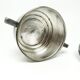 Art Deco sugar bowl, silver-plated brass, Poland, 1930s