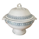 Antique earthenware soup tureen from Saint-Amand (North)