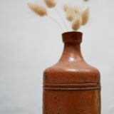 Bottle vintage glazed terracotta vase