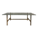 Table basse vintage en laiton doré