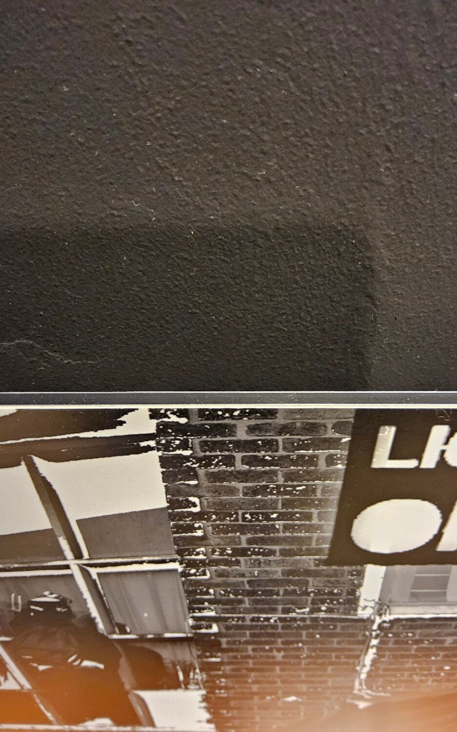 large black and white artworks / photo collage (160x50) ghost