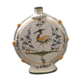 Vase gourde a décor moustiers