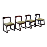 Set of four Italian dining chairs attr. to Willy Rizzo
