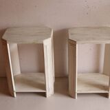 Pair of vintage art deco style bedside tables