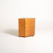 Scandinavian Birch Corner Cabinet, Mid-Century