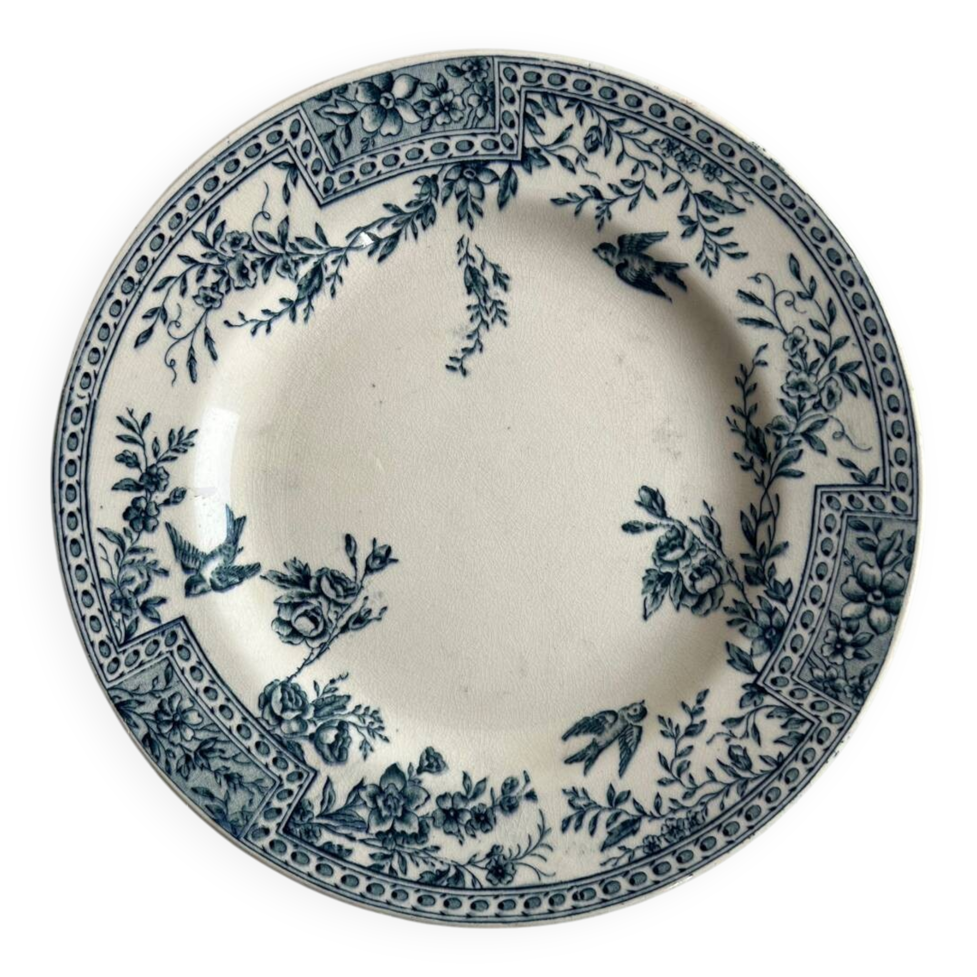 Plate, flat, iron earth Ceres KG Lunéville