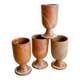 Set of 4 Mazagran stoneware mugs