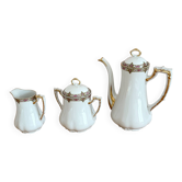 Coffee service in porcelain vignaud limoges - 1950