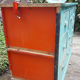 Ancien meuble de métier en bois des années 40