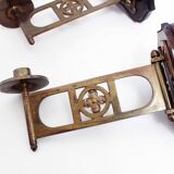 Pair of wall candle holders