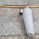 Pair of Scandinavian wall lights, teak, brass and opaline, vintage, 60s