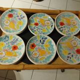 12 Valauris dessert plates