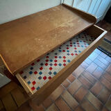 Commode vintage pied compas