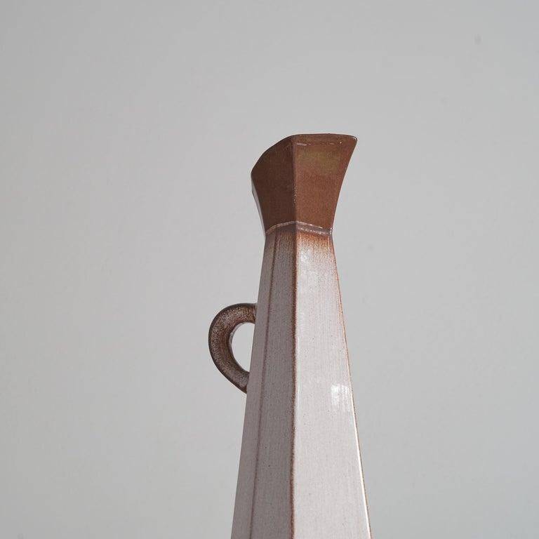 Cubist ceramic pitcher vase from the 1950s.