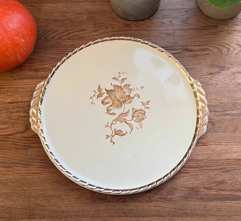 Salins earthenware serving dish