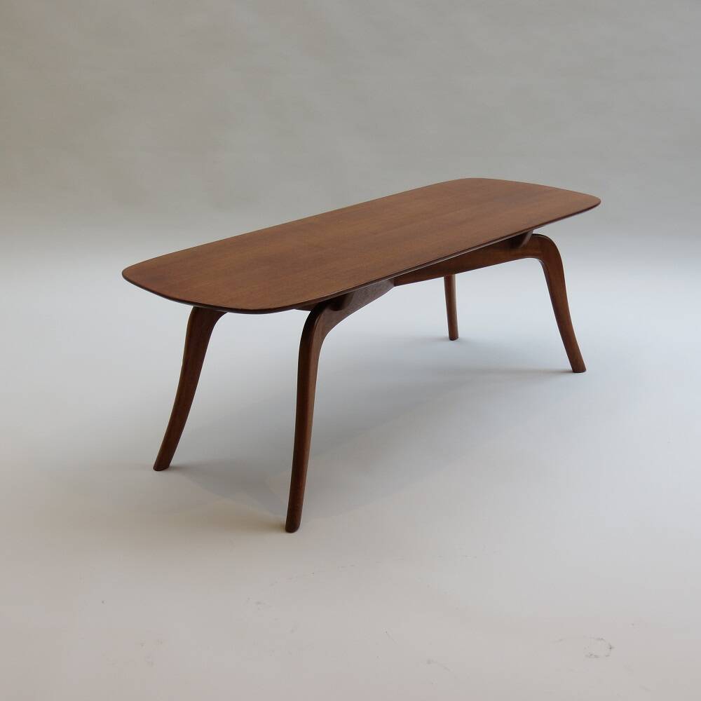 1950s Mid-Century Swedish Mahogany Coffee Table
