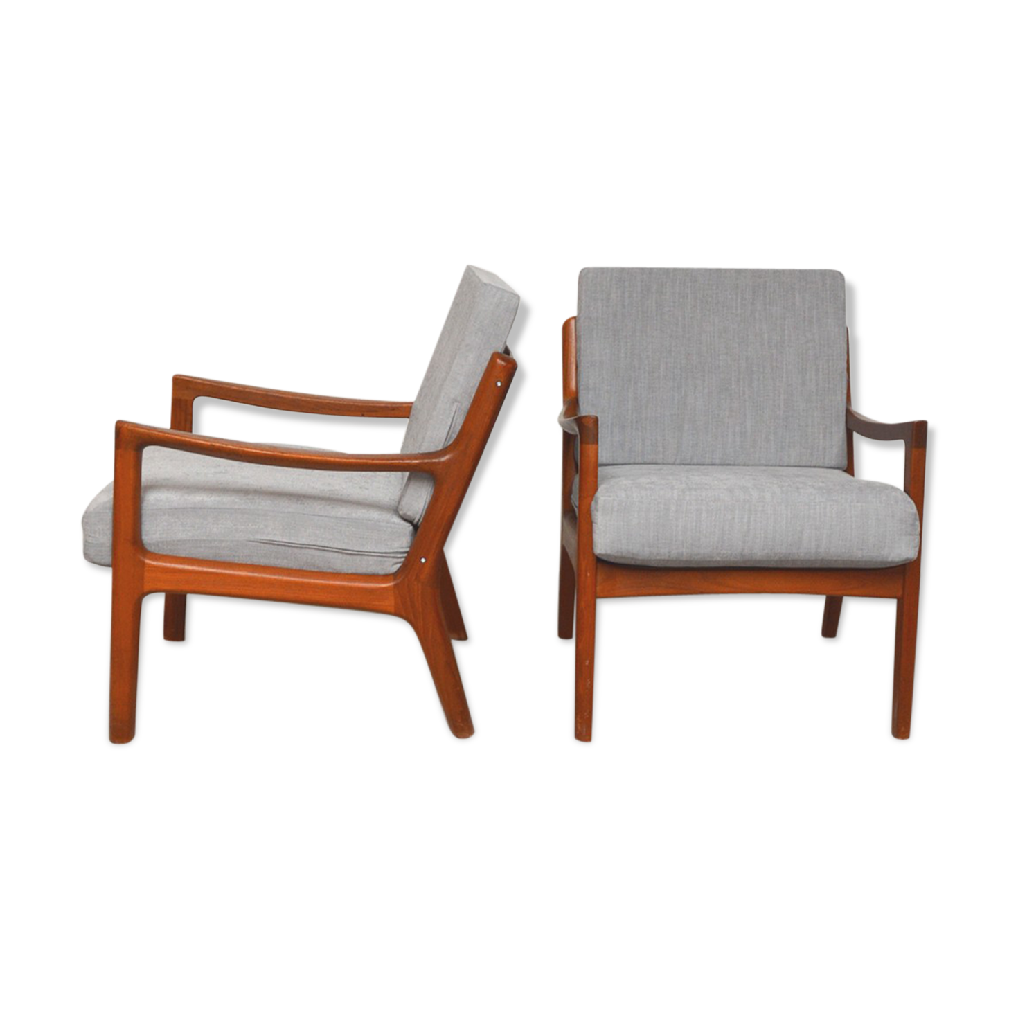 Paire de fauteuils danois Ole Wanscher 1960