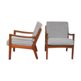 Paire de fauteuils danois Ole Wanscher 1960