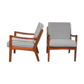 Pair of Danish armchairs Ole Wanscher, 1960