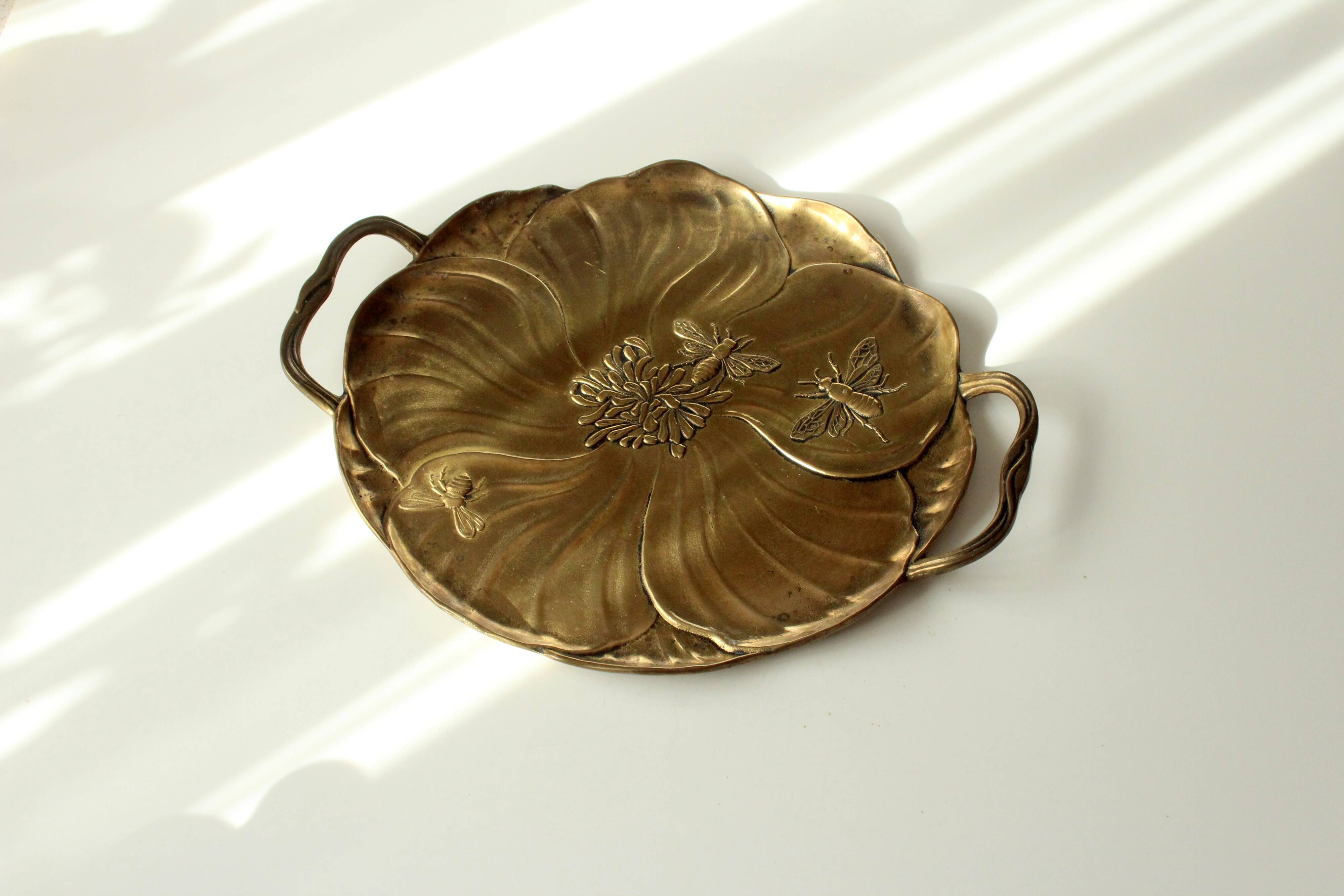 Solid brass tray