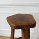 High stool in elm by Olavi Hanninen