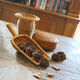 Handcrafted and vintage woven rattan/wicker vase
