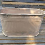 Jardinière en zinc patiné