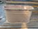 Patinated zinc planter