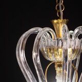 Lustre en verre de Murano attribué à Barovier e Toso, années 1950
