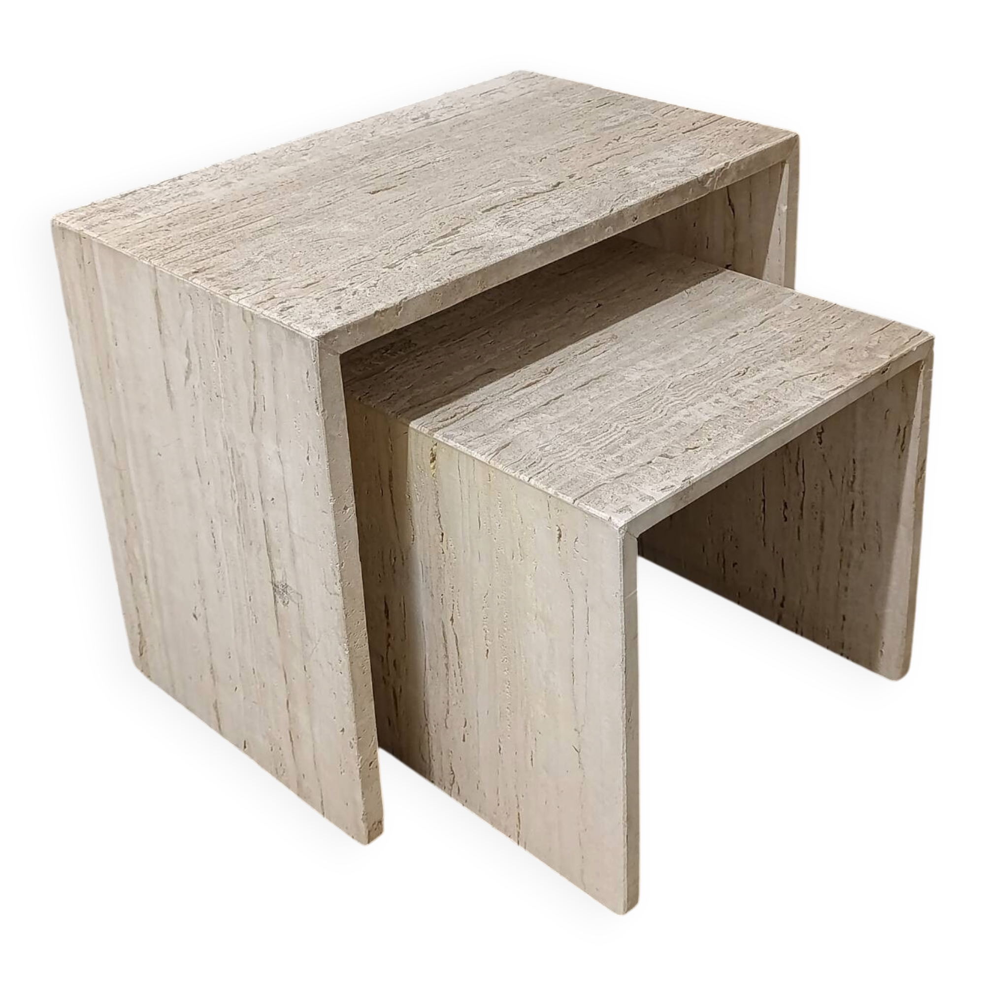 Nested tables in travertine