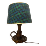 Lampe en bois vintage